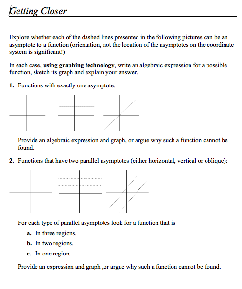 Getting Closer Assessment