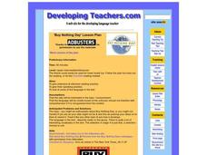 Buy Nothing Day Lesson Plan