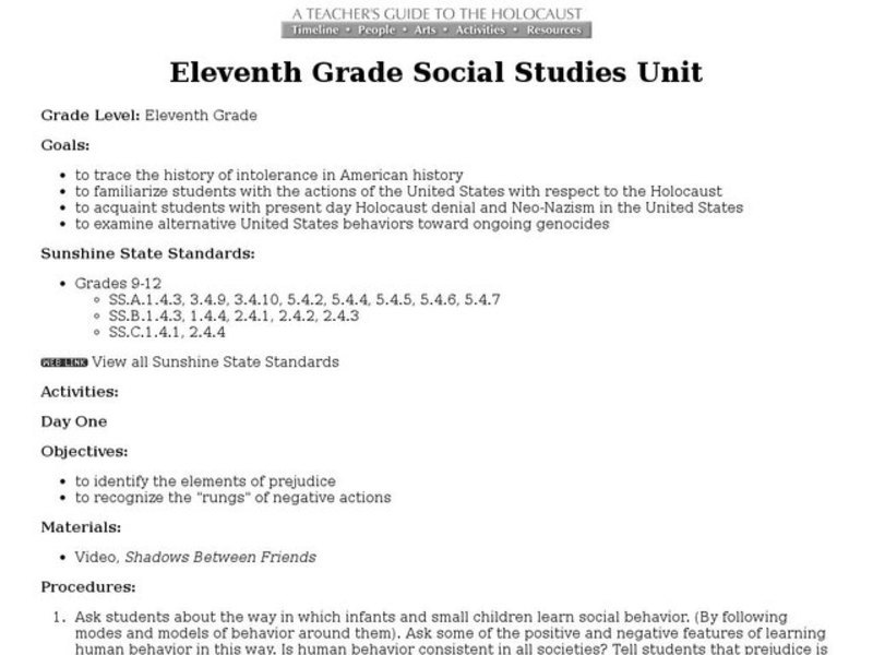 Intolerance in American History Interactive