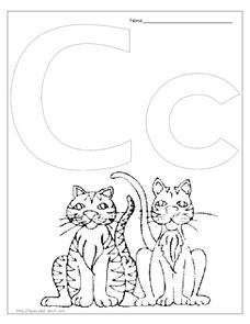 C is for Cat Lesson Plan