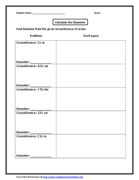 Calculate the Diameter Organizer
