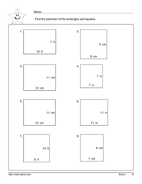 Calculating Perimeter Worksheet