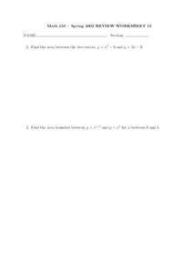 Calculus Review Worksheet Worksheet