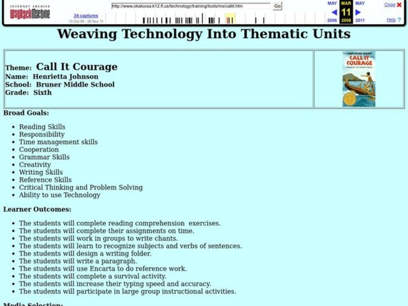 Call It Courage Lesson Plan