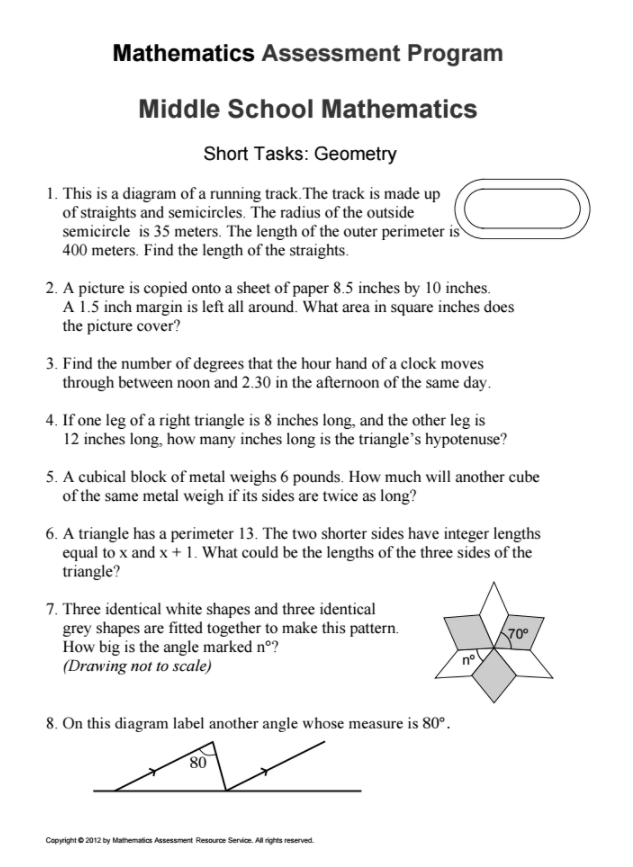 Geometry Assessment