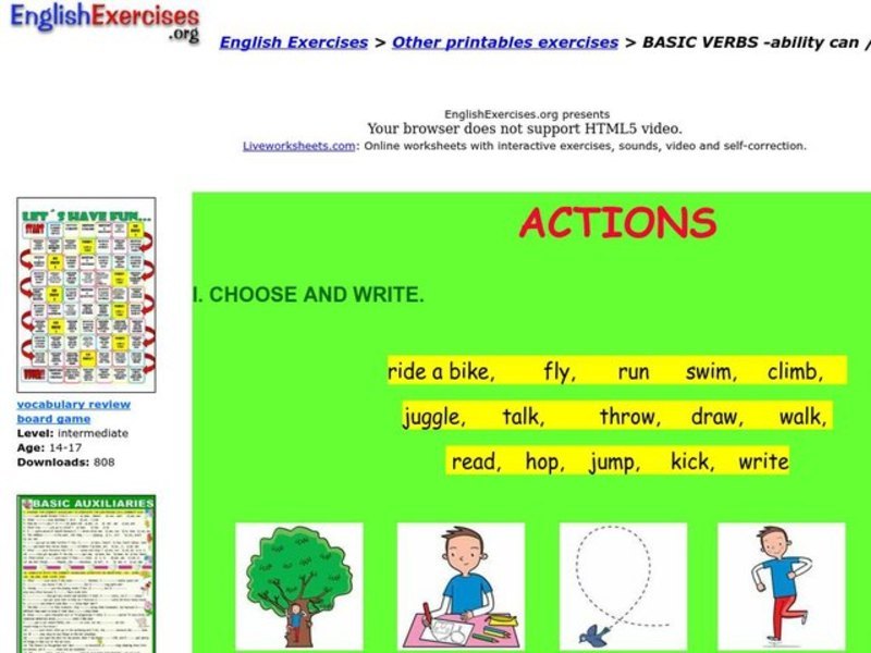 Can / Can't Interactive