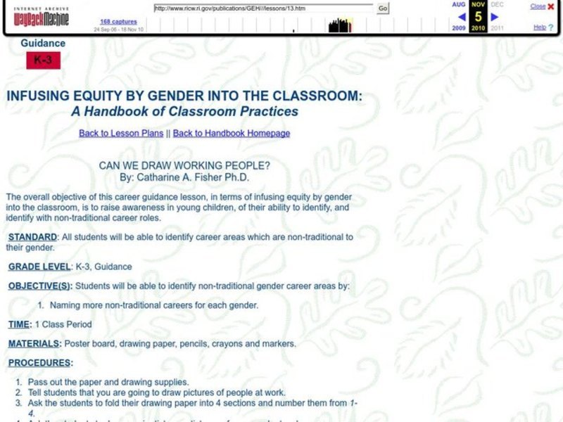 Can We Draw Working People? Lesson Plan