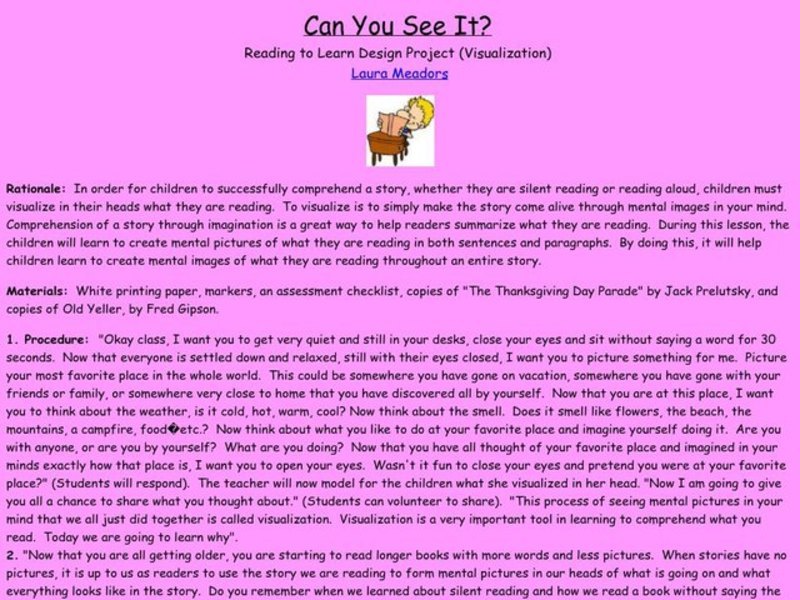 Can You See It? Lesson Plan