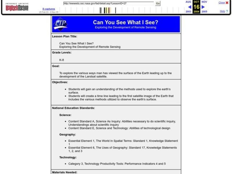 Can You See What I See? Lesson Plan