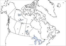 Canada Outline Map Organizer