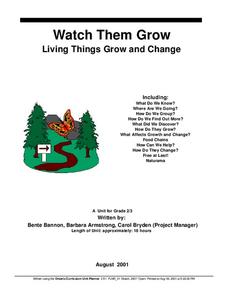 Watch Them Grow Unit Plan