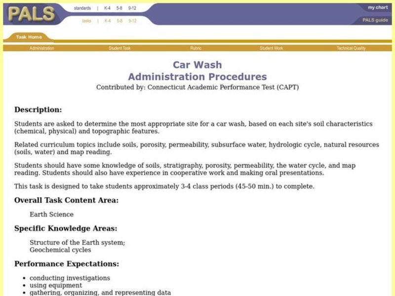 Car Wash Lesson Plan