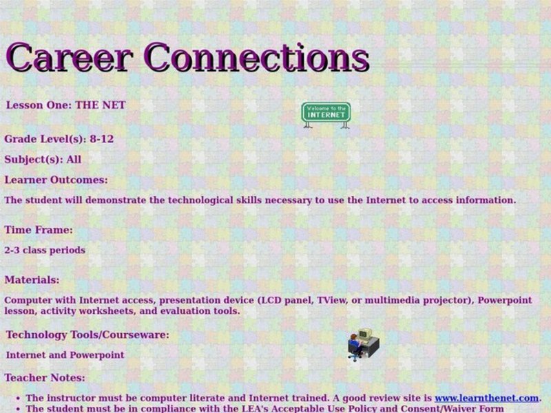 Career Connections Lesson Plan