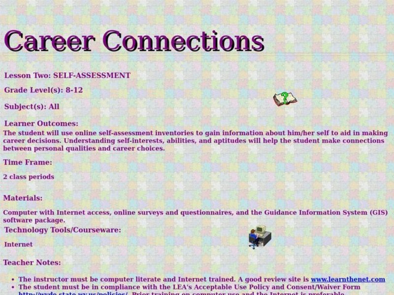 Career Connections Lesson Plan