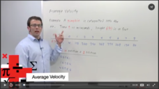 Average Velocity Instructional Video