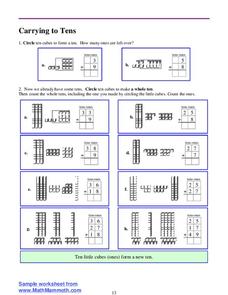Carrying to Tens Lesson Plan