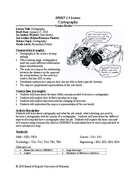 Cartography Lesson Plan