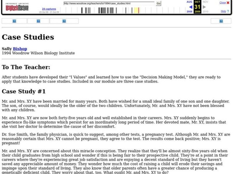 Case Studies Lesson Plan