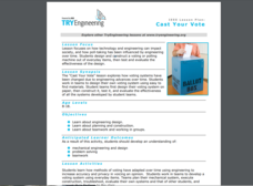 Cast Your Vote Lesson Plan