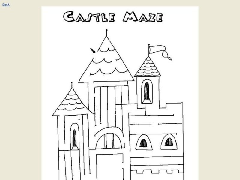 Castle Maze Worksheet