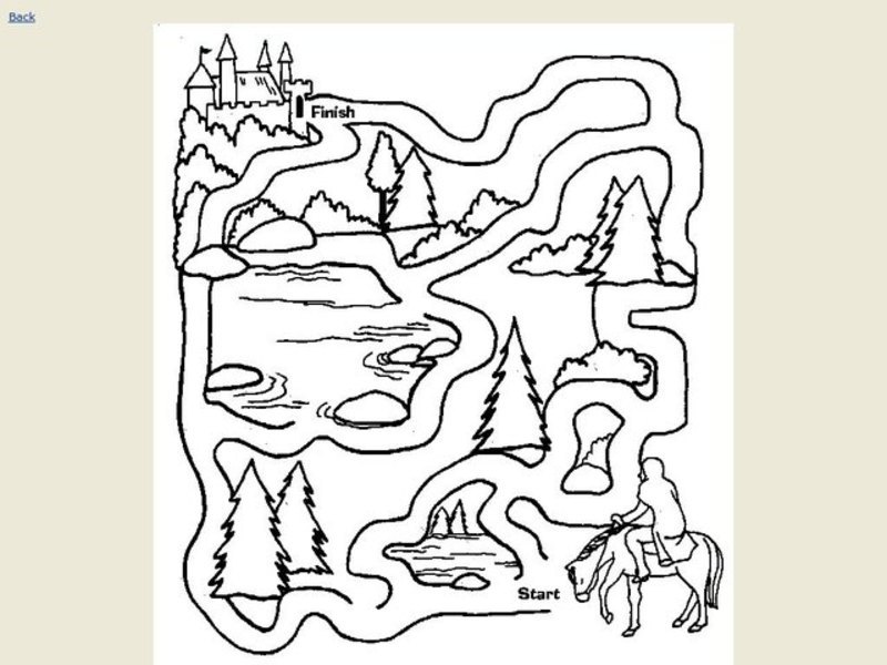 Castle Maze Worksheet