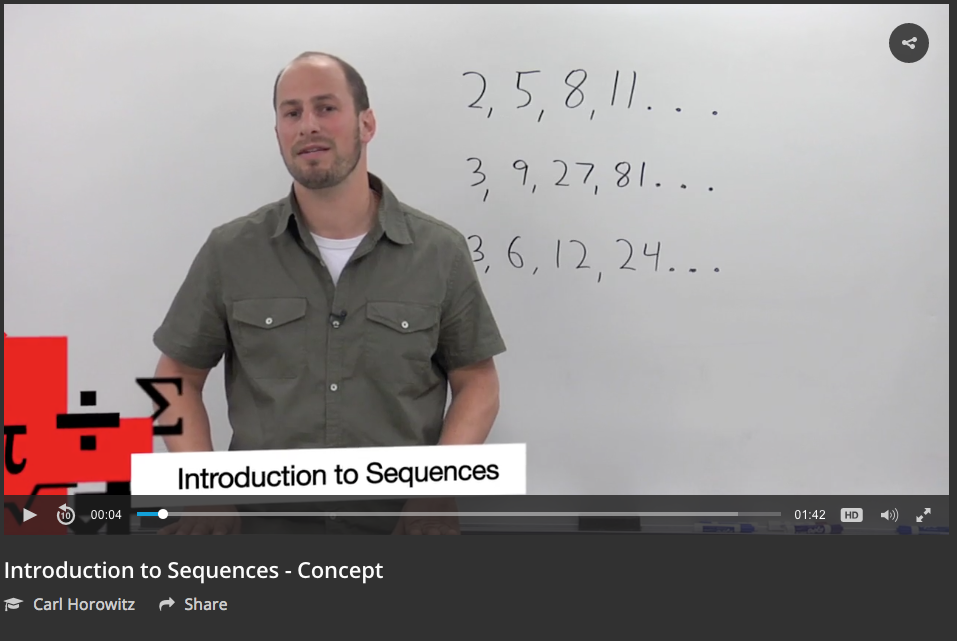 Introduction to Sequences Instructional Video