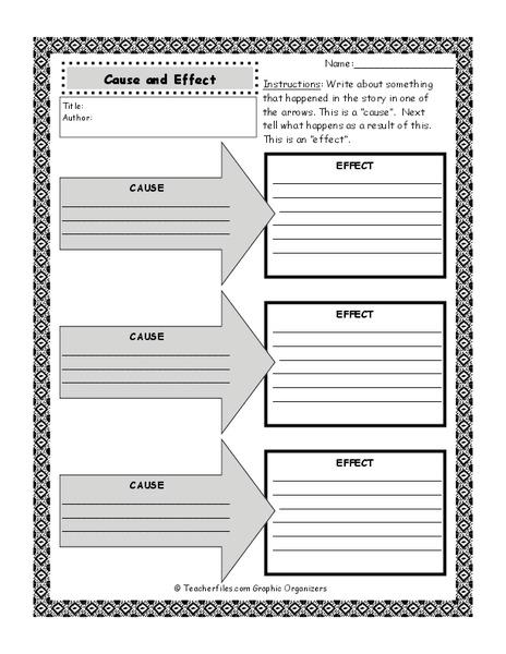 Cause and Effect Printables