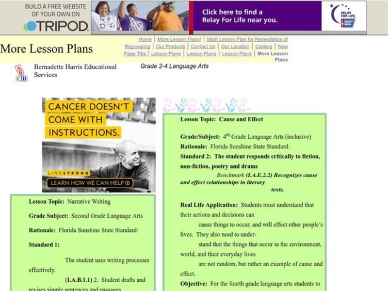 Cause And Effect Lesson Plan