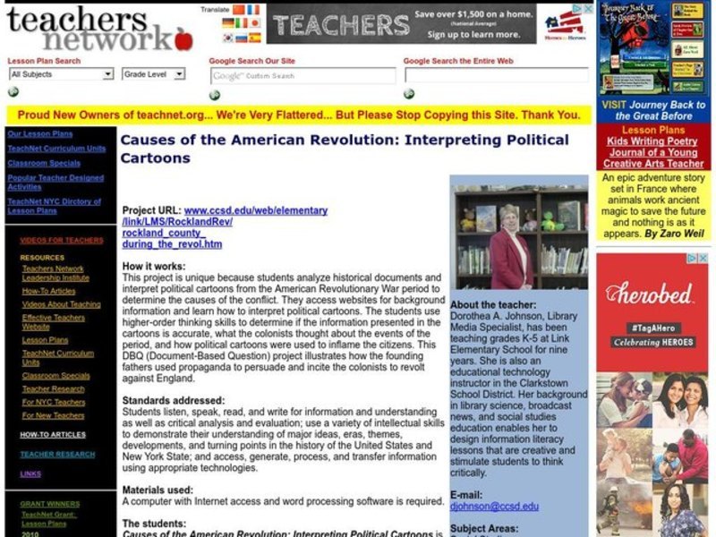 Causes of the American Revolution Lesson Plan