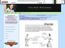 CD Case Craze Worksheet