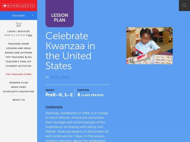 Celebrate Kwanzaa in the United States Lesson Plan