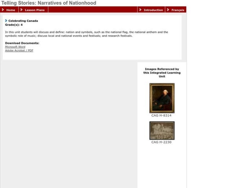 Celebrating Canada Lesson Plan