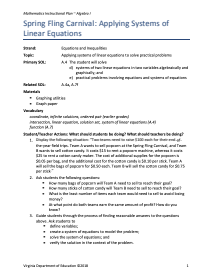 Spring Fling Carnival Lesson Plan