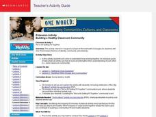 Extension Activity Building a Healthy Classroom Community Lesson Plan