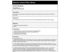 Central Tendency Lesson Plan