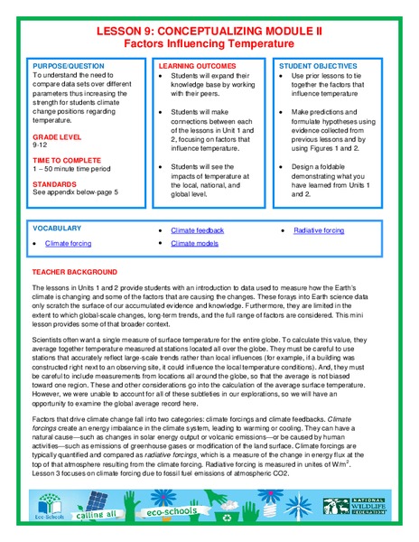 Conceptualizing Module II - Putting It All Together Lesson Plan