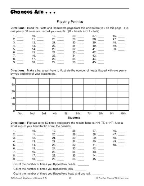 Chances Are... Worksheet