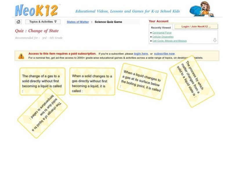 Change of State Interactive