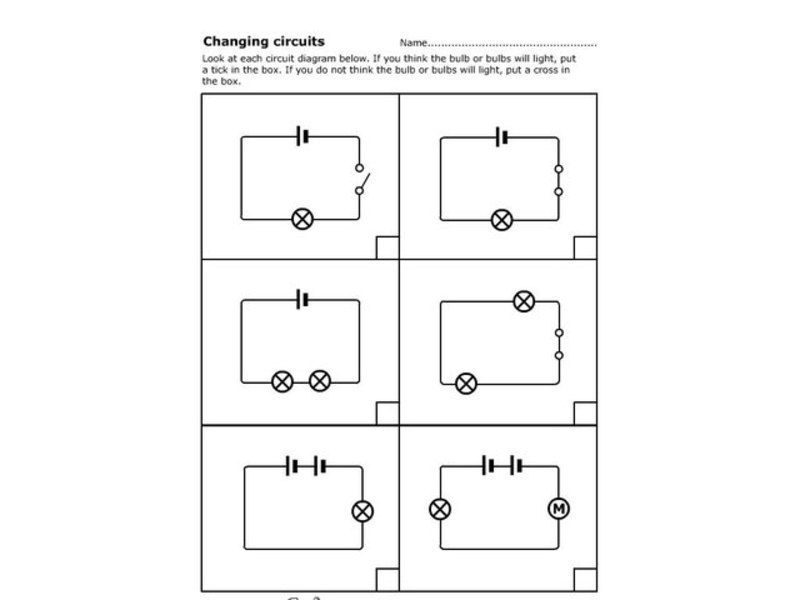 Changing Circuits Worksheet