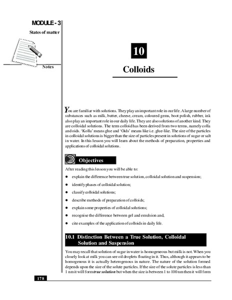 Colloids Handout