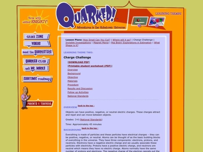 Charge Challenge Lesson Plan