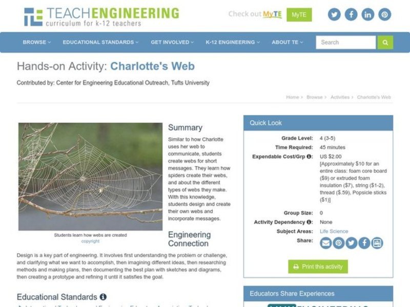 Charlotte's Web Lesson Plan