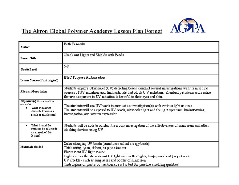 Check Out Lights and Shields with Beads Lesson Plan