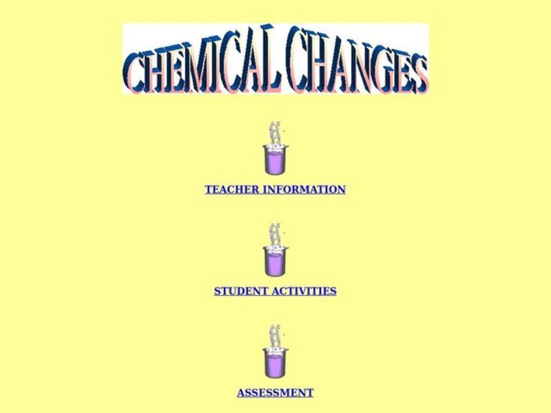 Chemical Changes Lesson Plan