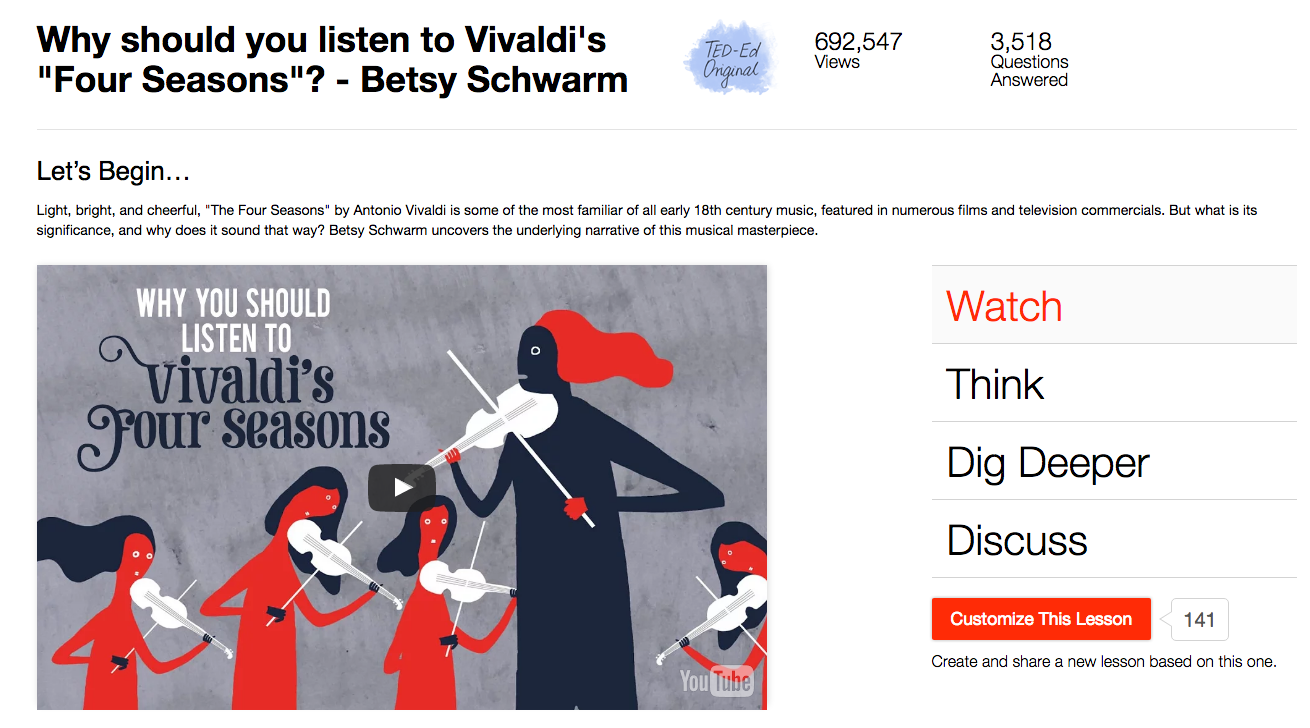 Why Should You Listen to Vivaldi's "Four Seasons"? Instructional Video