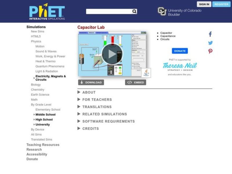 Capacitor Lab Interactive