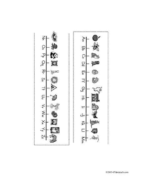 Alphabet/Pictures Worksheet