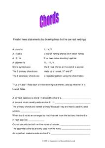 Chords Worksheet