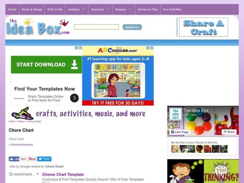 Chore Chart Activity