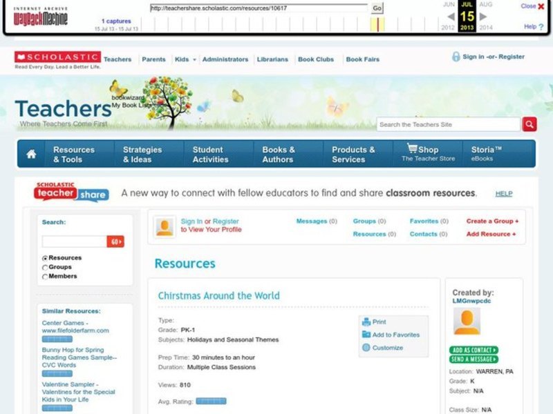 Christmas Around the World Lesson Plan